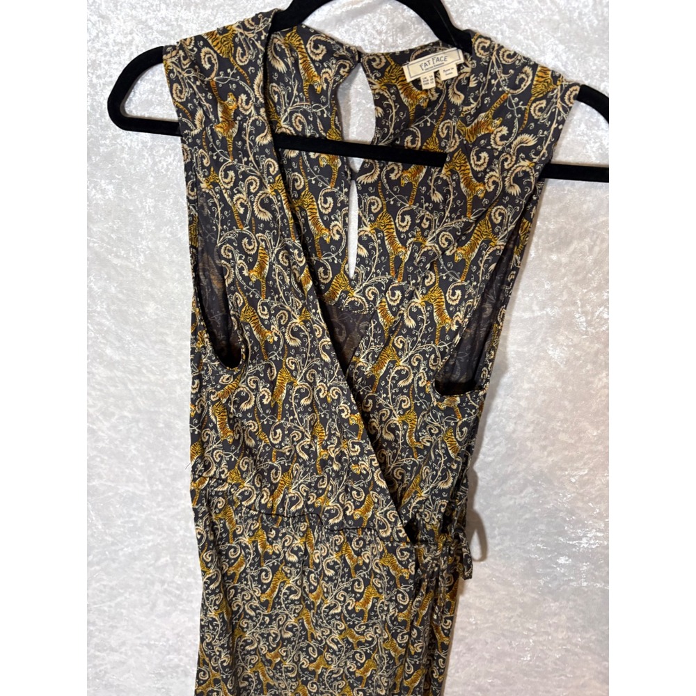 FatFace Boho Paisley Wrap Maxi Dress Women's Sz 10 Festival Vacation - Picture 7 of 12